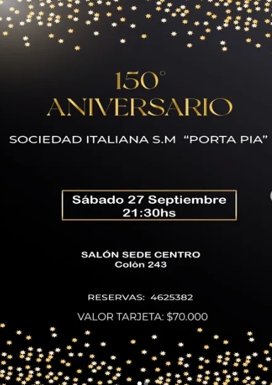 FIESTA 150° ANIVERSARIO